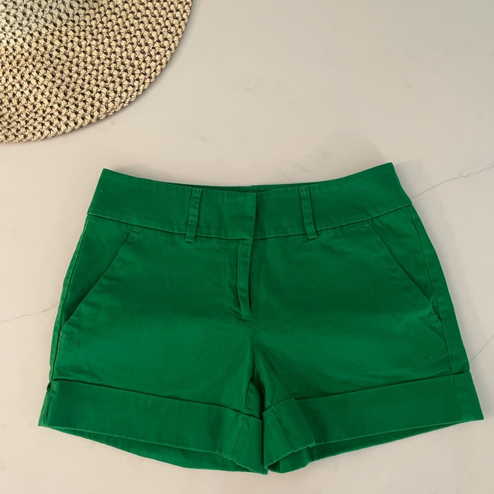 New York & Company Cotton Green Shorts